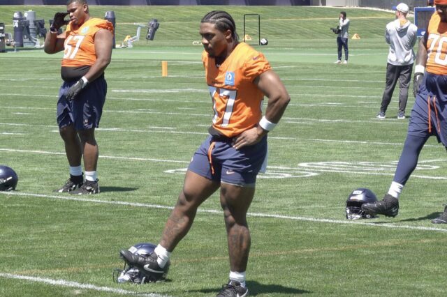 Denver Broncos rookie RB RJ Harvey